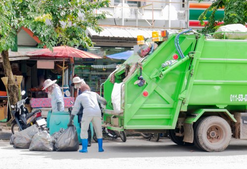 Final sweep of property after insured rubbish removal